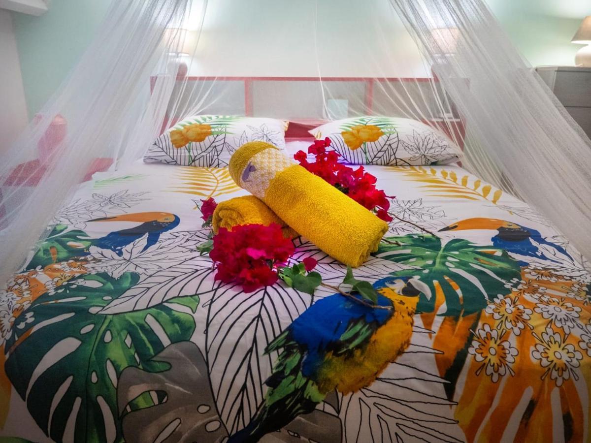Studio T1 Bis La Belle Vue, Vue Mer, Wifi, Plage A 50M Le Moule Dış mekan fotoğraf